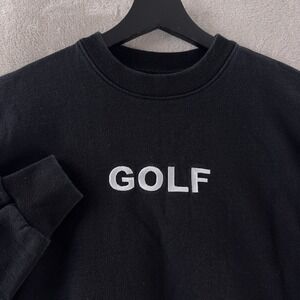 Golf Wang Crewneck Sweatshirt Mens Size Small Black Logo Tyler The Creator